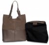 Kožené kabelka shopper bag Genuine Leather zemitá 605