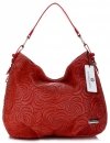 Kožené kabelka shopper bag Vittoria Gotti červená V80013