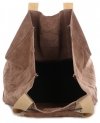 Kožené kabelka shopper bag Vittoria Gotti zemitá V8252