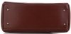 Kožené kabelka kufrík Genuine Leather hnedá 3239