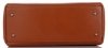 Kožené kabelka kufrík Genuine Leather ryšavá 3239