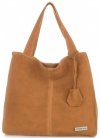 Kožené kabelka shopper bag Vittoria Gotti ryšavá V501