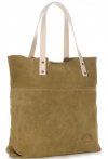 Kožené kabelka shopper bag Vittoria Gotti zelená V8267
