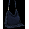Kožené kabelka univerzálna Vittoria Gotti tmavo modrá B60