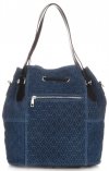 Dámska kabelka shopper bag Vittoria Gotti modrá V1005