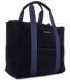 Kožené kabelka shopper bag Vittoria Gotti tmavo modrá V8252