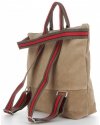 Kožené kabelka shopper bag Vittoria Gotti zemitá V689746