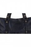 Kožené kabelka shopper bag Vittoria Gotti tmavo modrá V3650