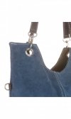 Kožené kabelka univerzálna Genuine Leather jeans 517