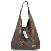 Kožené kabelka shopper bag Vittoria Gotti šedá V2473