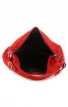 Kožené kabelka univerzálna Genuine Leather červená 8309