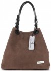 Kožené kabelka shopper bag Vittoria Gotti zemitá V90047CH