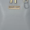 Kožené kabelka listonoška Vittoria Gotti svetlo šedá V2373