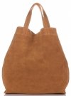Kožené kabelka shopper bag Vera Pelle ryšavá A19