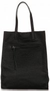 Kožené kabelka shopper bag Vittoria Gotti čierna V8622