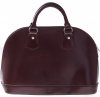 Kožené kabelka kufrík Vera Pelle čokoládová 424 (2