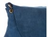 Kožené kabelka listonoška Genuine Leather modrá 1324
