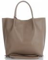 Kožené kabelka shopper bag Vittoria Gotti zemitá V355