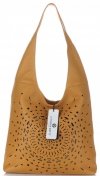 Kožené kabelka shopper bag Vittoria Gotti ryšavá V31