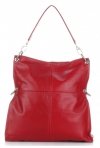 Kožené kabelka shopper bag Vera Pelle červená 25