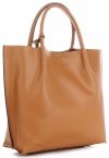Kožené kabelka shopper bag Vittoria Gotti ryšavá V355