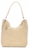 Kožené kabelka shopper bag Vittoria Gotti béžová V3821