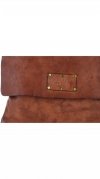 Kožené kabelka listonoška Genuine Leather hnedá L5127