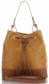 Kožené kabelka shopper bag Vittoria Gotti ryšavá V344