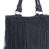 Kožené kabelka univerzálna Genuine Leather tmavo modrá 60499