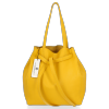 Kožené kabelka shopper bag Genuine Leather žltá 1158