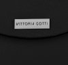 Kožené kabelka listonoška Vittoria Gotti čierna V695351