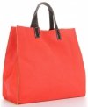 Kožené kabelka univerzálna Genuine Leather malinová 691756