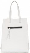 Kožené kabelka shopper bag Vittoria Gotti biela V8622