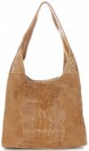 Kožené kabelka shopper bag Vera Pelle ryšavá A1