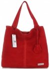 Kožené kabelka shopper bag Vittoria Gotti červená V501
