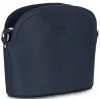 Kožené kabelka listonoška Genuine Leather tmavo modrá E4098