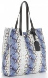 Dámska kabelka shopper bag Vittoria Gotti modrá V0002