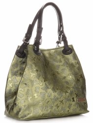Bőr táska shopper bag Vittoria Gotti V2053 zöld