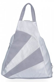 Dámská kabelka batůžek Hernan stříbrná HB0346