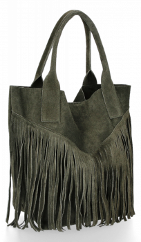 Dámská kabelka shopper bag Vittoria Gotti khaki VPOS9