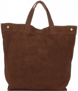 Bőr táska shopper bag Vera Pelle barna A19