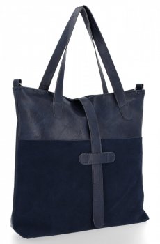 Uniwersalne Torebki Damskie Shopper w rozmiarze XL firmy Roberto Ricci Zamsz Naturalny/Skóra Eko Granat
