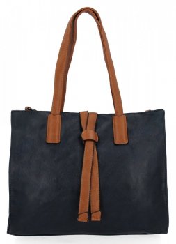 Torebka Damska Shopper Bag firmy Hernan HB0192-1 Granatowa