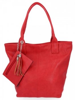 Torebka Damska firmy Hernan Shopper Bag XL Czerwona