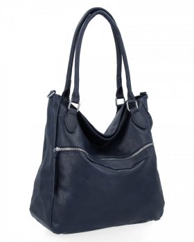 Uniwersalna Torebka Damska Shopper Bag XL firmy Herisson 1402M358 Granatowa
