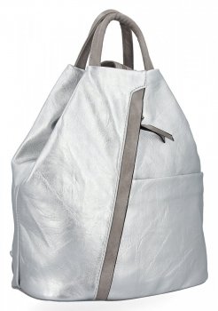 Uniwersalny Plecak Damski XL firmy Hernan HB0136-L Srebrny
