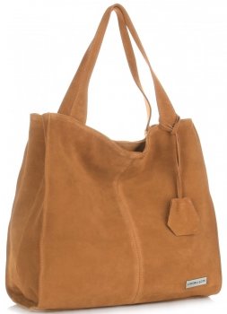 GEANȚĂ DIN PIELE shopper bag Vittoria Gotti roșcat V501