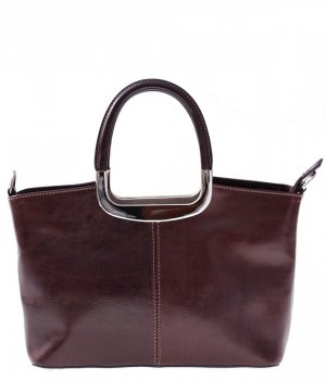 GEANȚĂ DIN PIELE cufăr Genuine Leather ciocolatiu 430