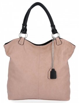 GEANȚĂ DE DAMĂ shopper bag Hernan roz de pudră HB0150
