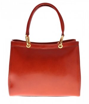 GEANȚĂ DIN PIELE cufăr Genuine Leather roșcat 1000